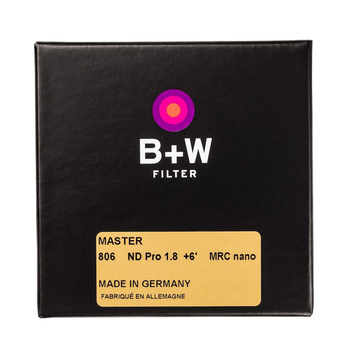 B+W 46mm #806 MASTER Neutral Density 1.8 6-Stop MRC Nano Filter