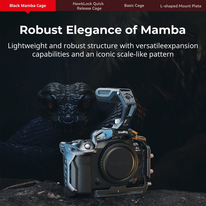 SmallRig "Black Mamba" Cage Kit for Canon EOS R5 Mark II 4976