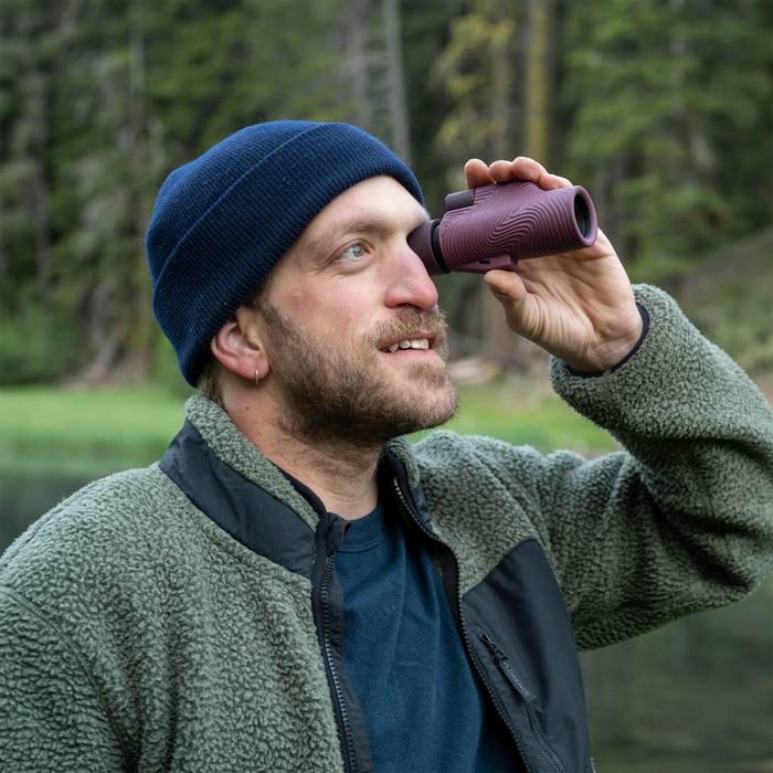 Nocs Provisions Field Tube 10x32 Monocular - Oxblood Maroon