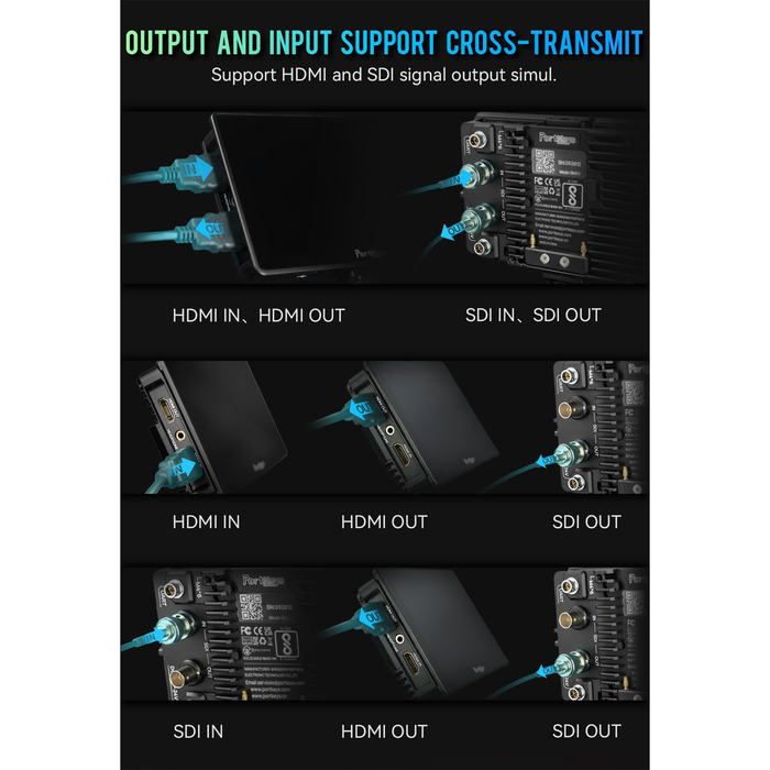 Portkeys BM5IV 5.5" 4K HDMI/SDI Touchscreen Monitor with Camera Control