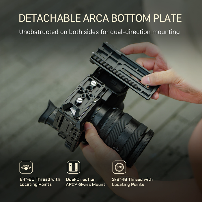 Tilta Full Camera Cage for Sony FX2 - Titanium Gray