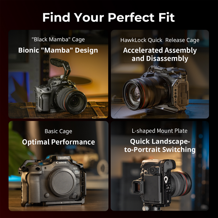 SmallRig HawkLock Quick Release Cage Kit for Canon EOS R5 Mark II 5029