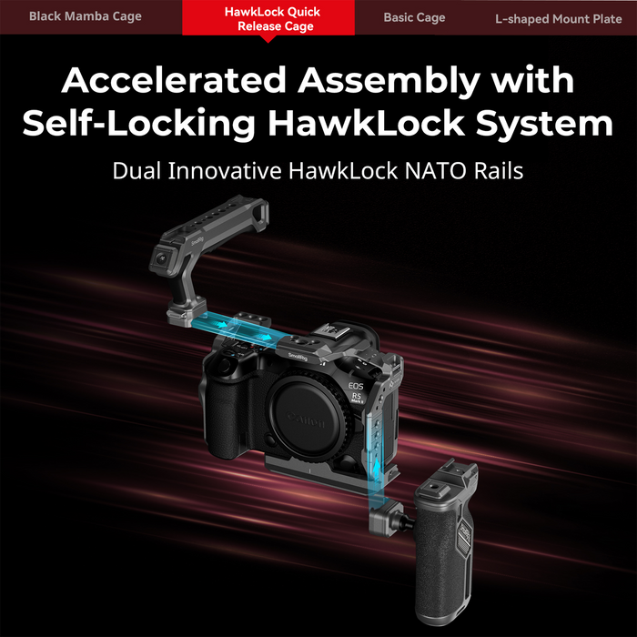 SmallRig HawkLock Quick Release Cage for Canon EOS R5 Mark II 4977