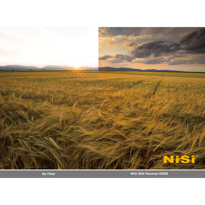 NiSi 100x150mm Reverse Nano IR Graduated ND16 Neutral Density 1.2 4-Stop Filter