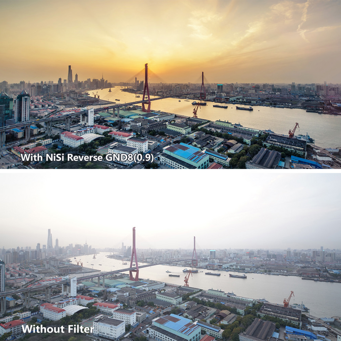 NiSi 100x150mm Reverse Nano IR Graduated ND16 Neutral Density 1.2 4-Stop Filter