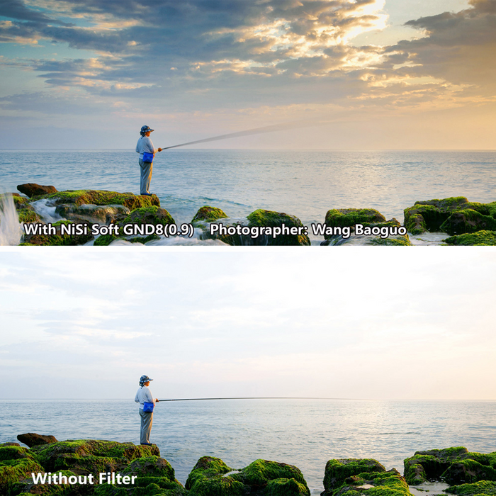 NiSi 100x150mm Nano IR Soft Graduated ND8 Neutral Density 0.9 3-Stop Filter