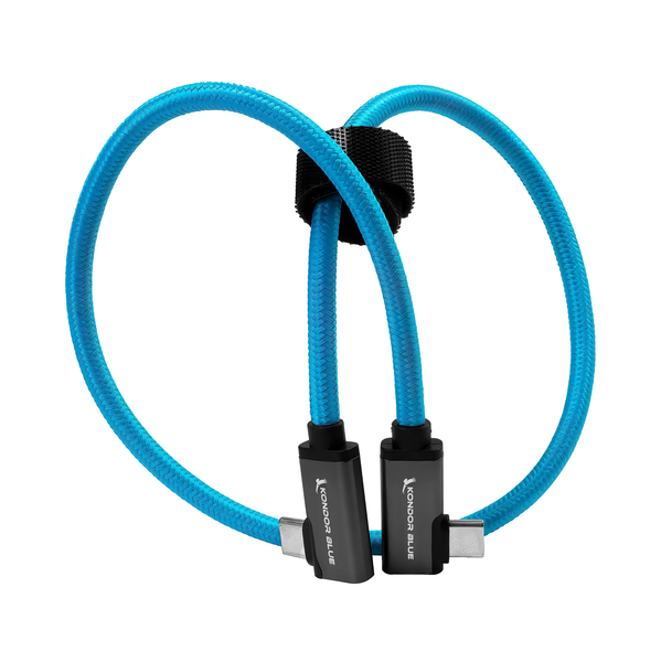 Kondor Blue 18" Dual Right Angle USB C Cable KB USBC31 RA 18 B&H - View #3