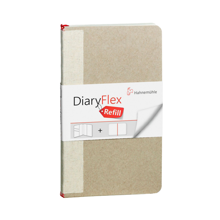 Hahnemuhle DiaryFlex Refill with Plain Pages for Notebook, 100gsm, 4" x 7" Portrait, 80 Sheets (160 Pages)
