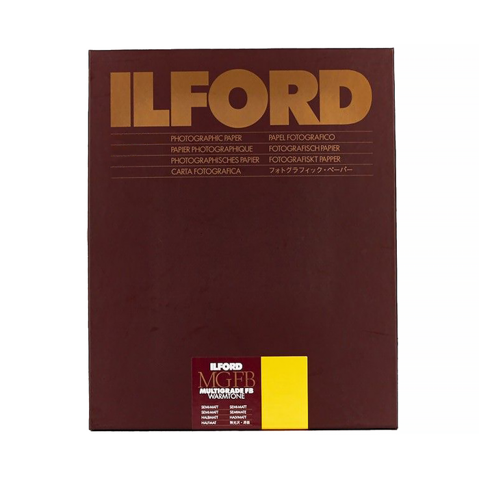 Ilford Multigrade FB Warmtone VC Variable Contrast Paper, Semi-Matte Surface Finish, 11" x 14" - 50 Sheets