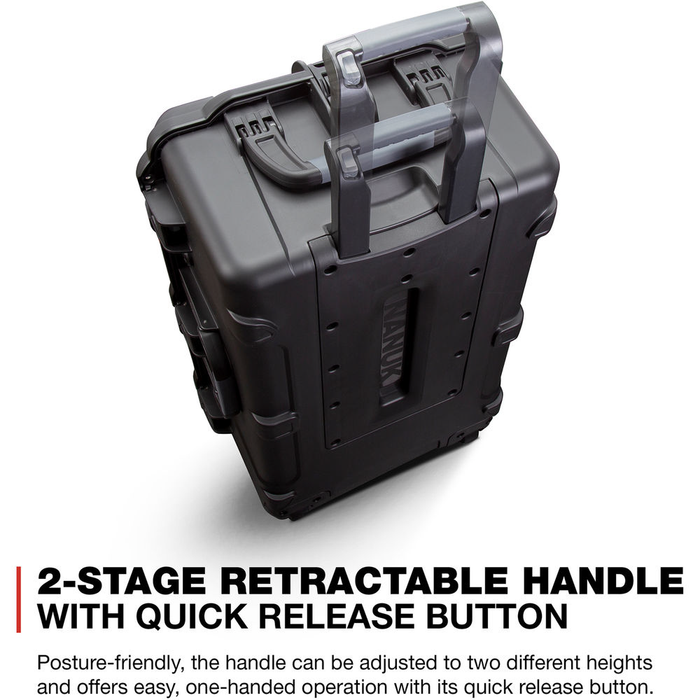 Nanuk 963 Wheeled Protective Case with Padded Dividers & Lid Foam - Black