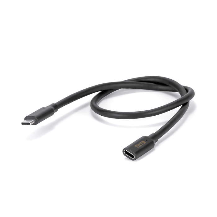Tilta USB-C Male to USB-C Female Extension Cable, 19.6" (50cm) - Black