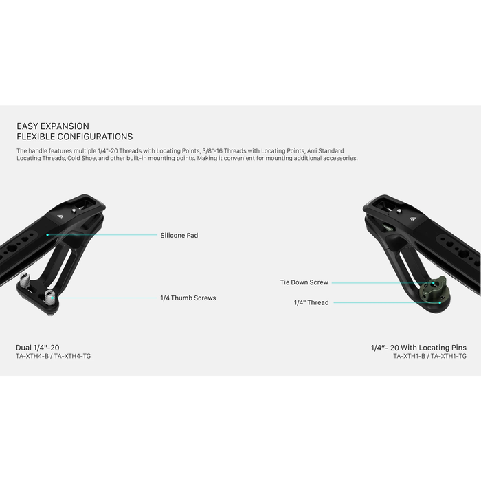 Tilta Xeno Top Handle with Cold Shoe - Black