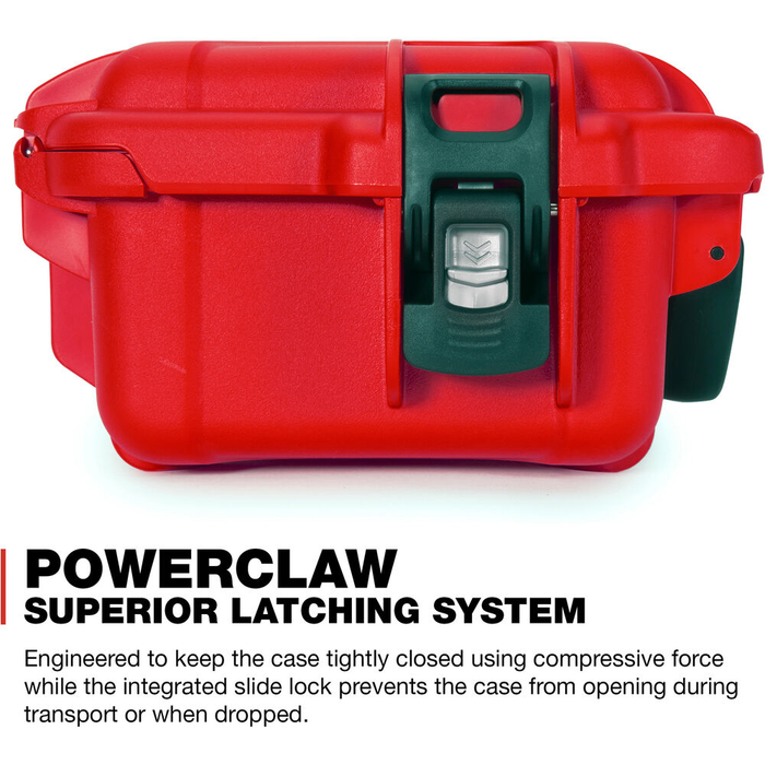 Nanuk 905 Small-Series Protective Case with Cubed Foam & Lid Foam - Red