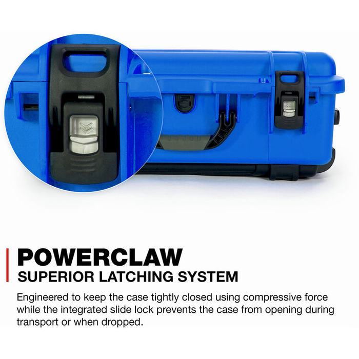 Nanuk 935 Wheeled Pro Photo Kit Protective Case with Padded Dividers & Lid Organizer - Blue