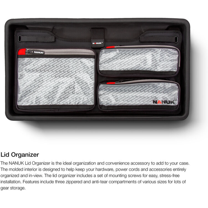 Nanuk 935 Wheeled Pro Photo Kit Protective Case with Padded Dividers & Lid Organizer - Blue