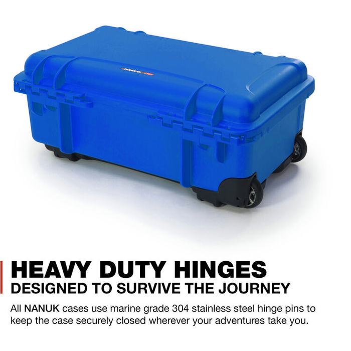 Nanuk 935 Wheeled Pro Photo Kit Protective Case with Padded Dividers & Lid Organizer - Blue