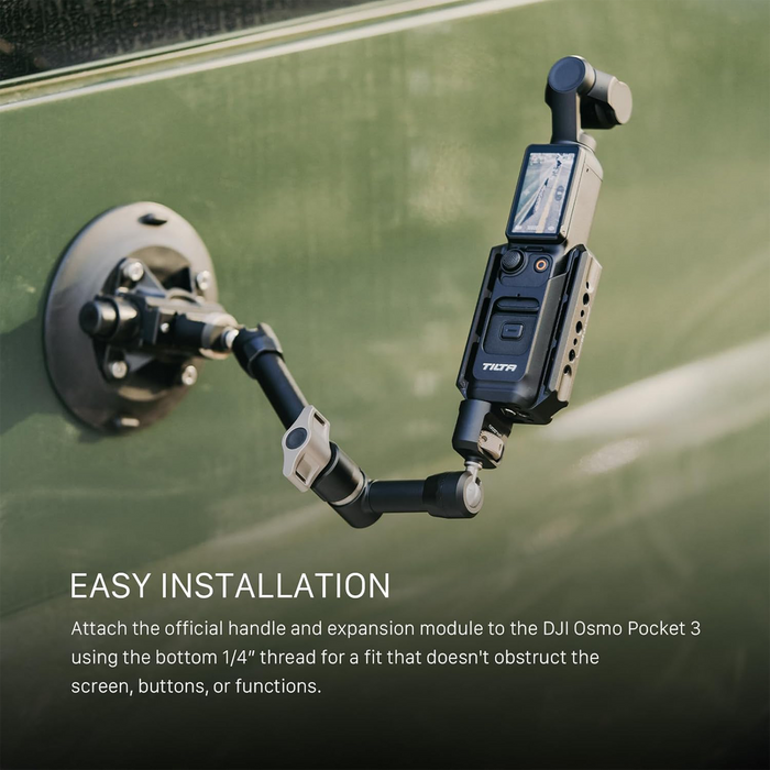 Tilta Accessory Mounting Expander for DJI Osmo Pocket 3 – Black