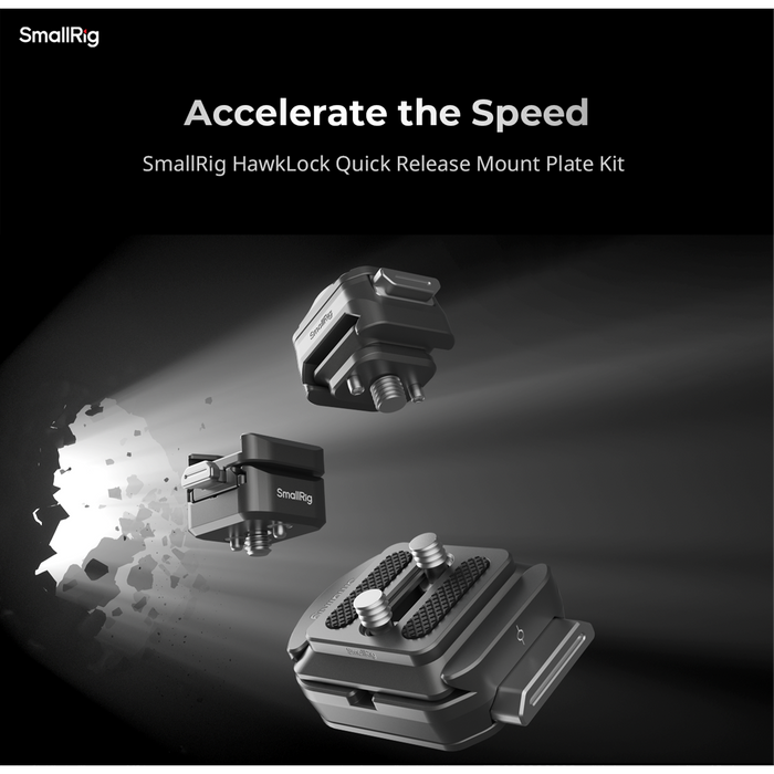 SmallRig HawkLock H18 Quick Release Support with Cold Shoe Receiver 4500