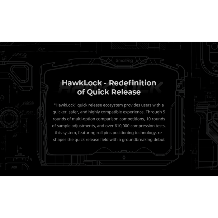 SmallRig HawkLock H18 Quick Release Support with Cold Shoe Receiver 4500