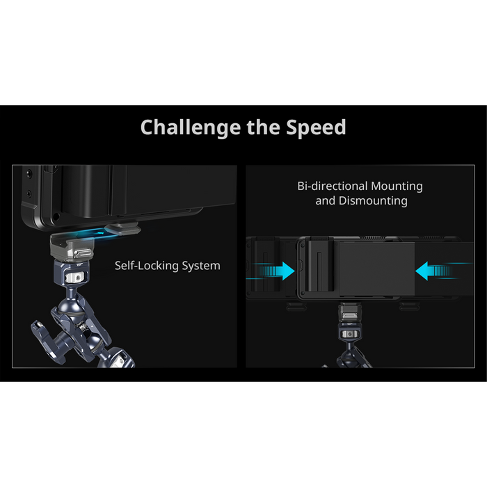SmallRig HawkLock H18 Quick Release Support with Cold Shoe Receiver 4500