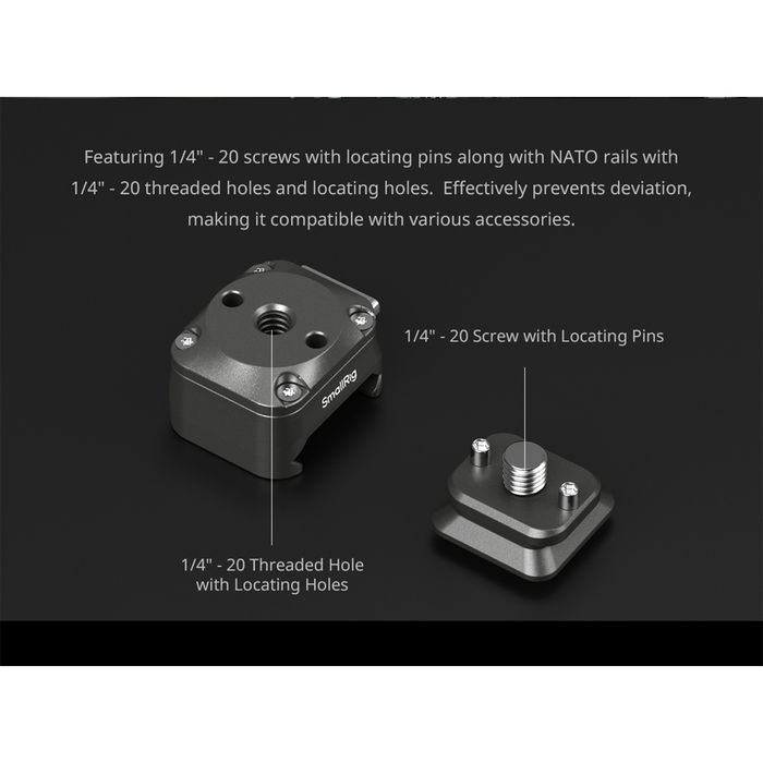 SmallRig HawkLock H18 Quick Release Support with Cold Shoe Receiver 4500