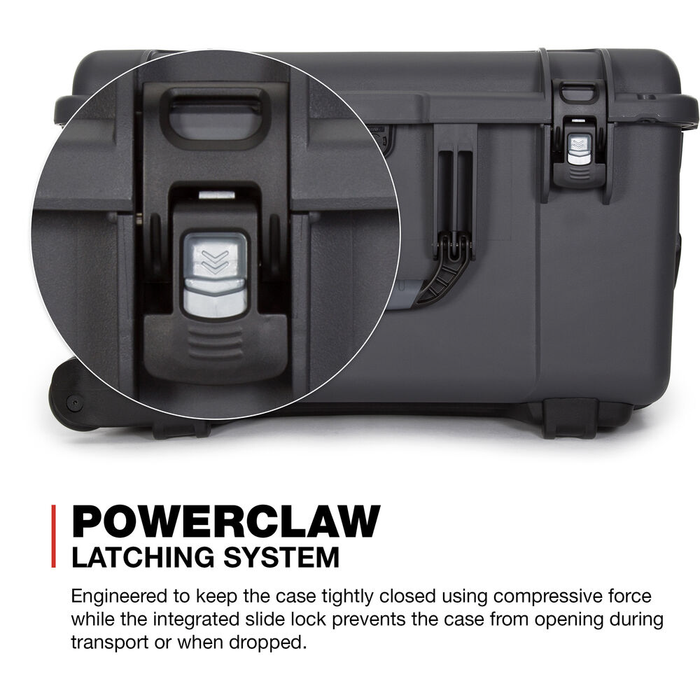 Nanuk 960 Wheeled Protective Case with Padded Dividers & Lid Foam - Graphite