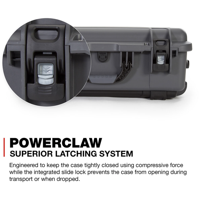 Nanuk 935 Wheeled Protective Case with Custom DSLR Foam & Lid Organizer - Graphite