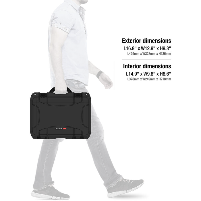 Nanuk 918 Medium-Series Pro Photo Kit Protective Case with Padded Dividers & Lid Organizer - Black