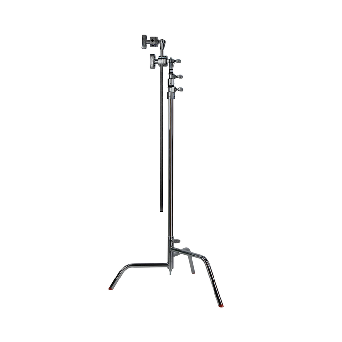 Matthews 40" C+Stand with Spring Loaded Turtle Base, Grip Head & Arm Chrome