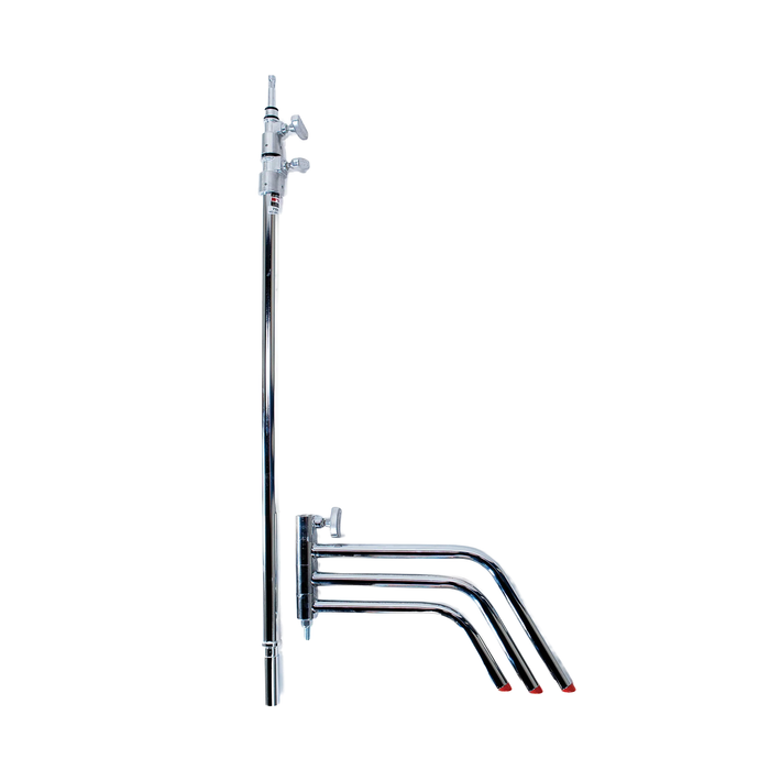 Matthews 40" C+Stand with Spring Loaded Turtle Base, Grip Head & Arm Chrome