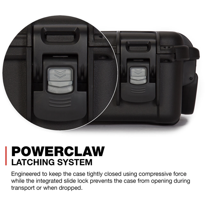 Nanuk 904 Small-Series Protective Case with Cubed Foam & Lid Foam - Black