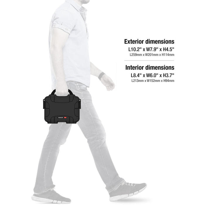 Nanuk 904 Small-Series Protective Case with Cubed Foam & Lid Foam - Black