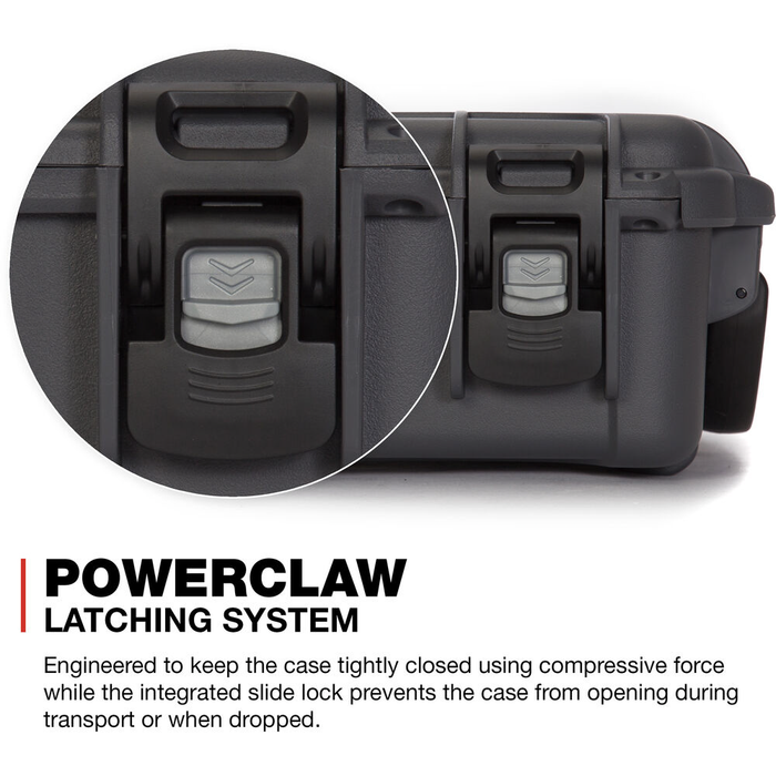 Nanuk 904 Small-Series Protective Case with Cubed Foam & Lid Foam - Graphite