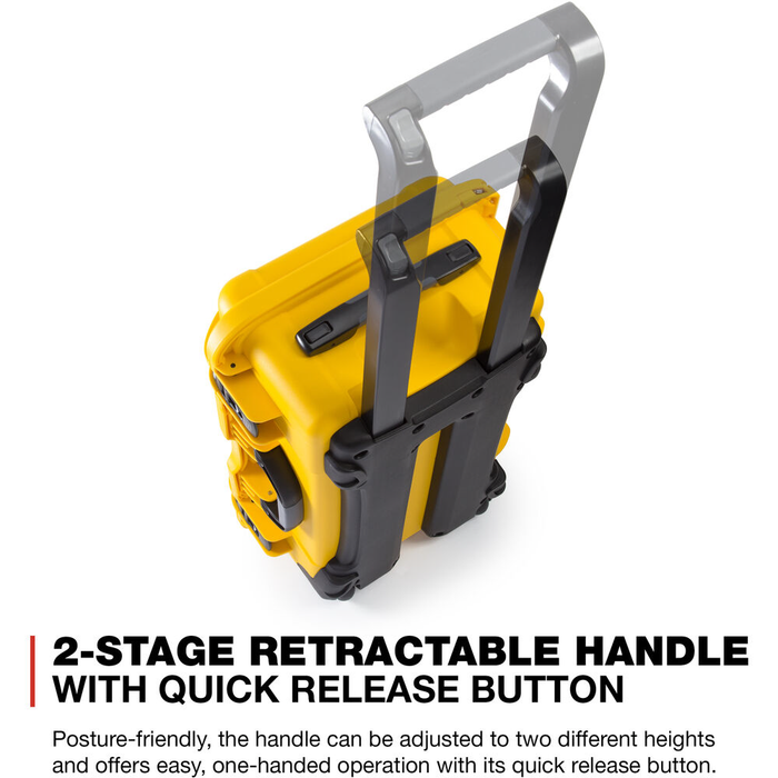 Nanuk 935 Wheeled Pro Photo Kit Protective Case with Padded Dividers & Lid Organizer - Yellow