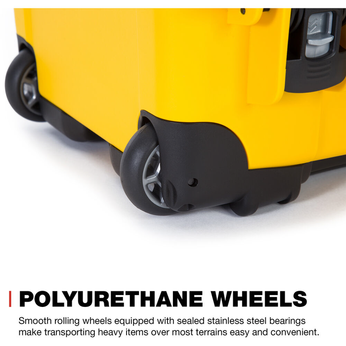 Nanuk 935 Wheeled Pro Photo Kit Protective Case with Padded Dividers & Lid Organizer - Yellow