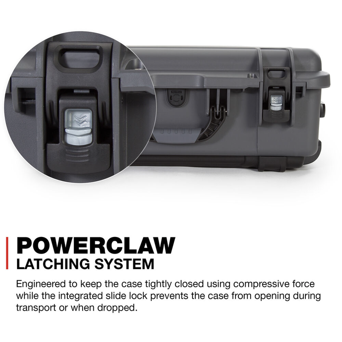 Nanuk 935 Wheeled Pro Photo Kit Protective Case with Padded Dividers & Lid Organizer - Graphite