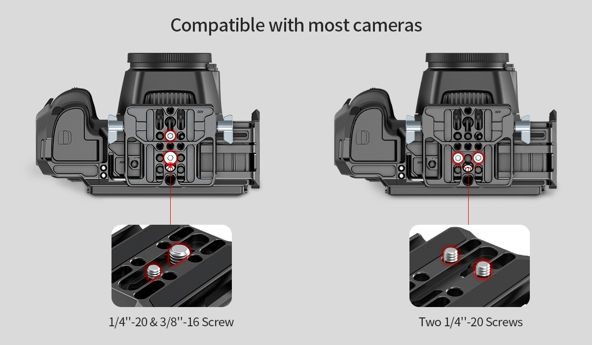 SmallRig Universal LWS Baseplate with Dual 15mm Rod Clamp 3357