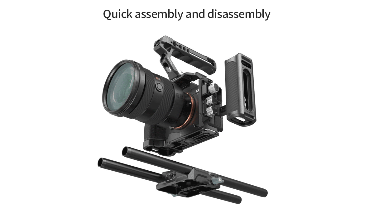 SmallRig Universal LWS Baseplate with Dual 15mm Rod Clamp 3357