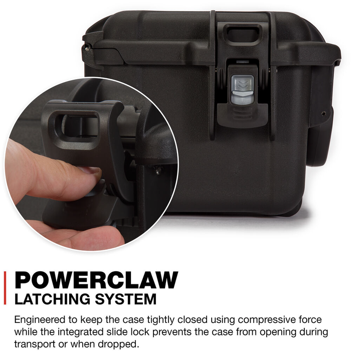 Nanuk 908 Small-Series Protective Case with Cubed Foam & Lid Foam - Graphite