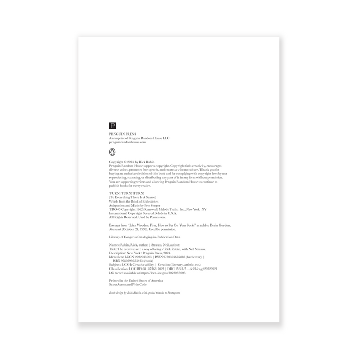 The Creative Act: A Way of Being