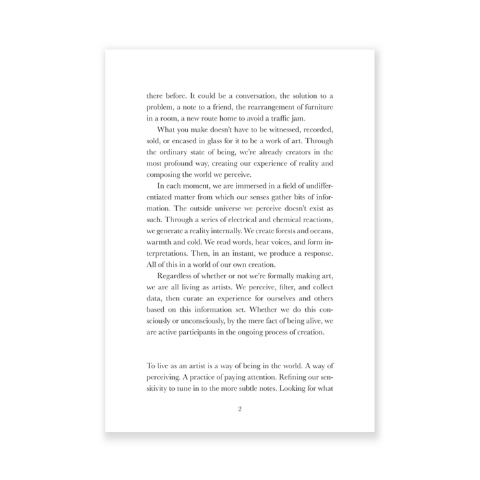 The Creative Act: A Way of Being