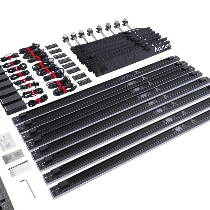 Aputure Infinibar PB12 RGB LED Light Panel 8-Light Production Kit - 4'