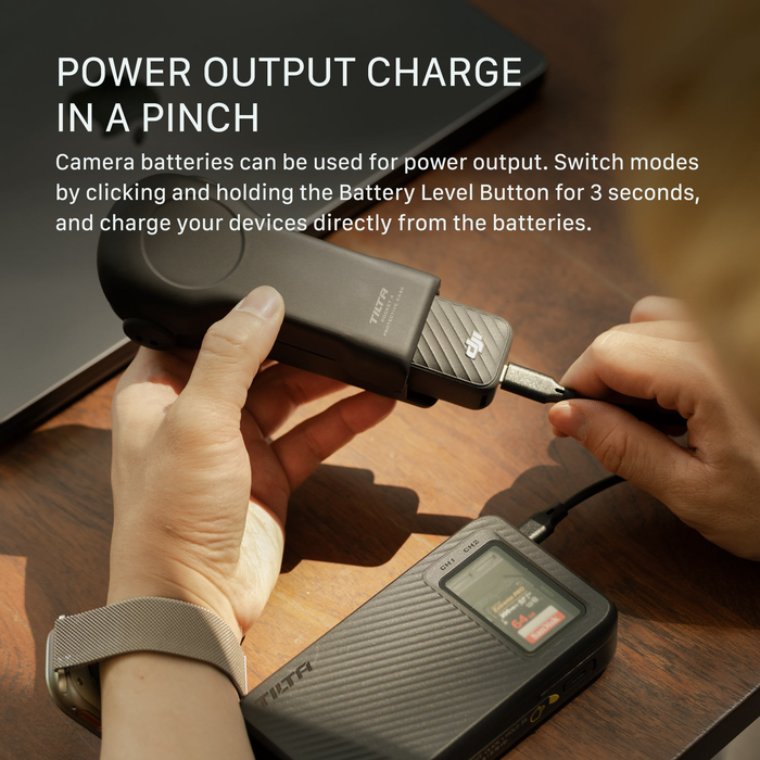 Tilta All-In-One Recharge Companion for NP-FZ100 – Black