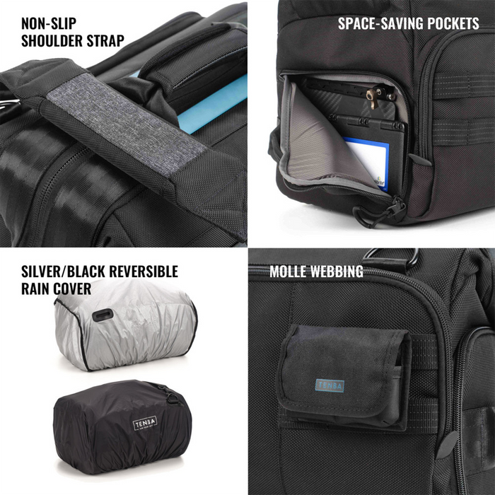 Tenba Cineluxe V2 Shoulder Bag 16, 18L - Black