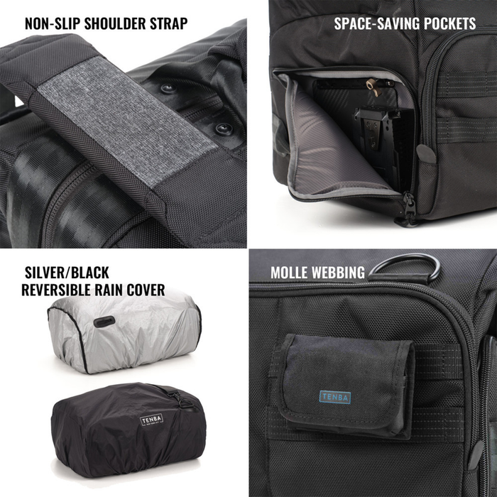 Tenba Cineluxe V2 Shoulder Bag 21, 32L - Black