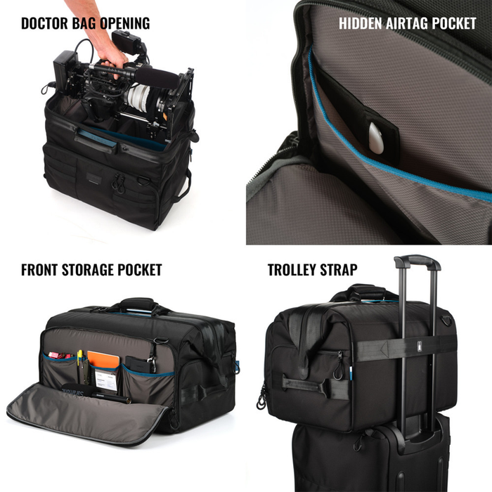 Tenba Cineluxe V2 Shoulder Bag 21 Hightop, 42L - Black