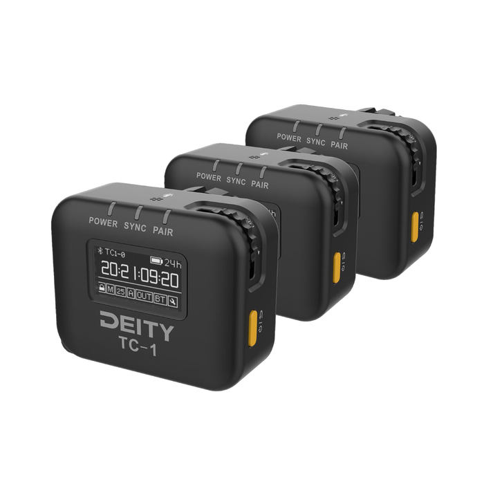Deity Microphones TC-1 Wireless Timecode Box Generator Kit, 3-Pack