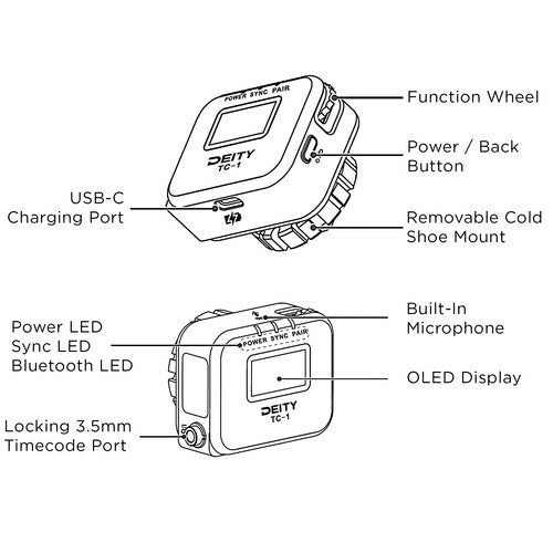Deity Microphones TC-1 Wireless Timecode Box Generator Kit, 3-Pack