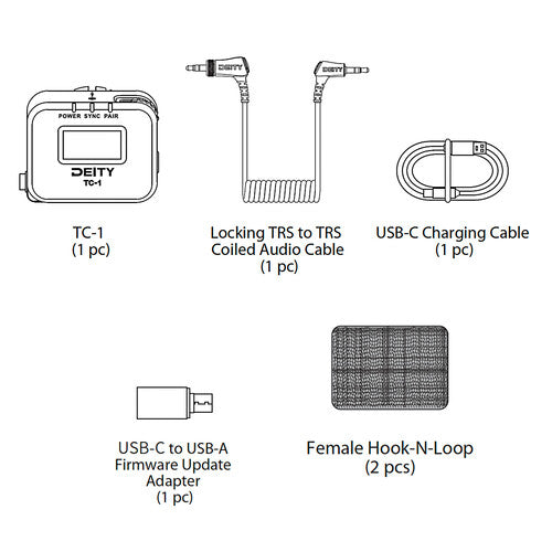 Deity Microphones TC-1 Wireless Timecode Box Generator Kit, 3-Pack