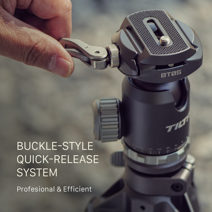 Tilta BT05 Travel 3-Stage Carbon Fiber Tripod with Ball Head - Forest Green